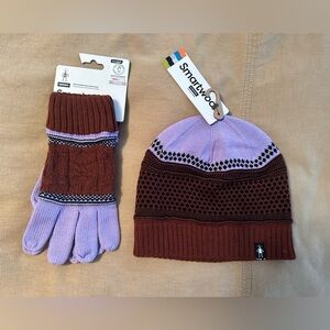 Smartwool Popcorn Cable Beanie and Gloves (NWT)